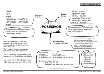 POSESIVOS - Hispanoteca