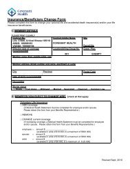 Insurance/Beneficiary Change Form - Caritas Health Group