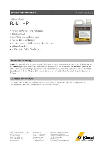 Bakit HP_de.pdf - Kiesel Bauchemie GmbH & Co.KG