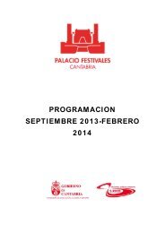 Programa - Palacio Festivales Cantabria