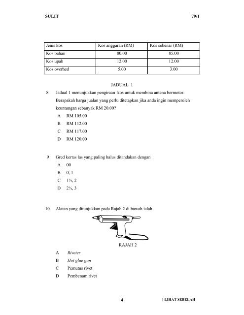 Kemahiran Hidup Perdagangan - Trial Paper Collection