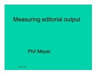 Measuring editorial output