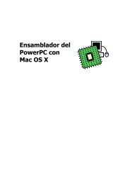 Ensamblador del PowerPC con Mac OS X