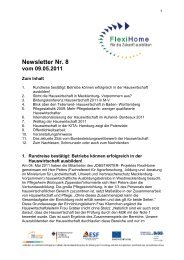 Newsletter Nr. 8 vom 09.05.2011 - Schweriner Bildungswerkstatt
