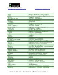 Lista de productos Laboratorio Medicinal ... - QuimiNet.com
