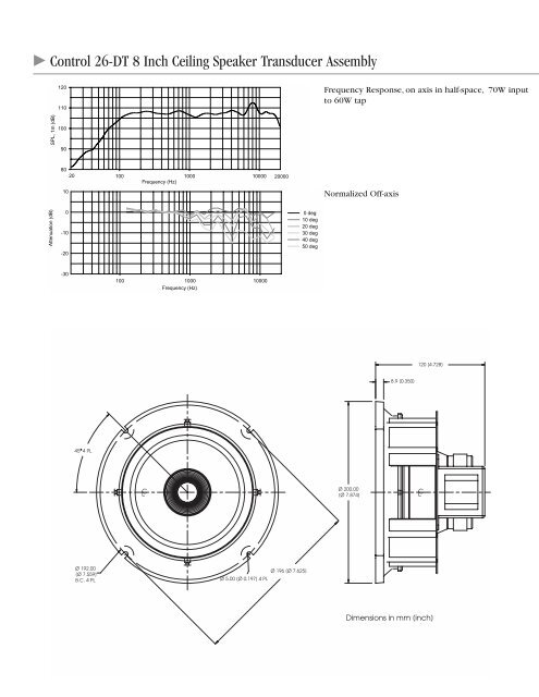 Control 26DT spec sheet - Full Compass