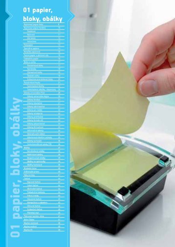 01 papier, bloky, obÃ¡lky - 3P plus