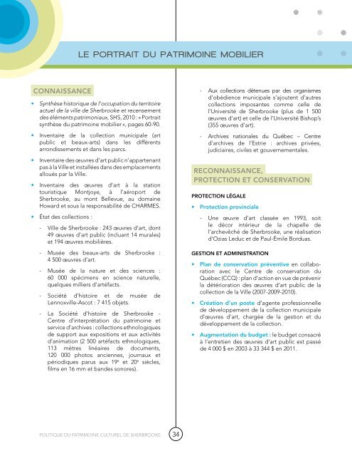 Projet de politique du patrimoine culturel sherbrookois (PDF - 4,6 Mo)