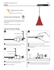 Adjust The Fixture Height - Tech Lighting