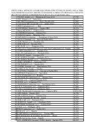 Nuovo esito di gara (.pdf) - Comune di Brindisi