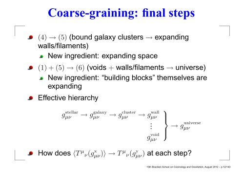 Slides of 5 lectures at XV Brazilian School on Cosmology and ...