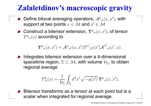 Slides of 5 lectures at XV Brazilian School on Cosmology and ...