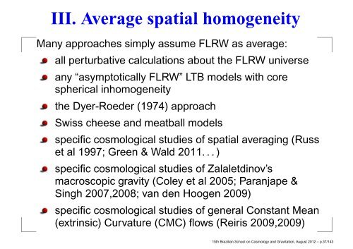 Slides of 5 lectures at XV Brazilian School on Cosmology and ...