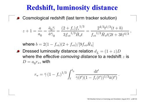 Slides of 5 lectures at XV Brazilian School on Cosmology and ...