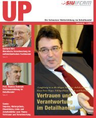 Vertrauen und Verantwortung im Detailhandel - Tobler + Tobler