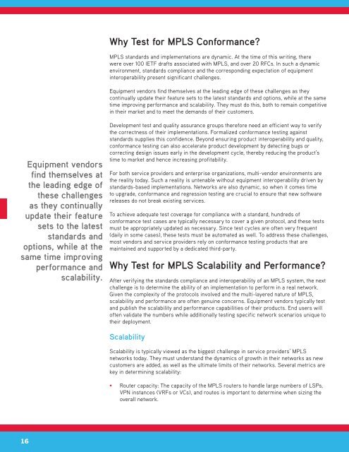 Multi-Protocol Label Switching (MPLS) Conformance and ... - Ixia