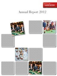 Annual Report 2012 - Casinos Austria International