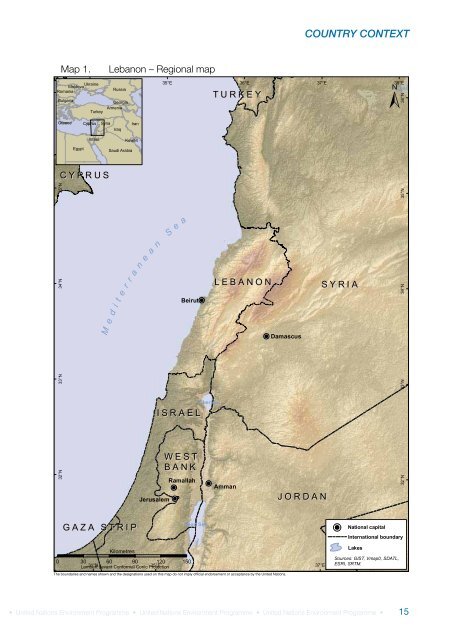 Lebanon Post-Conflict Environmental Assessment - UNEP