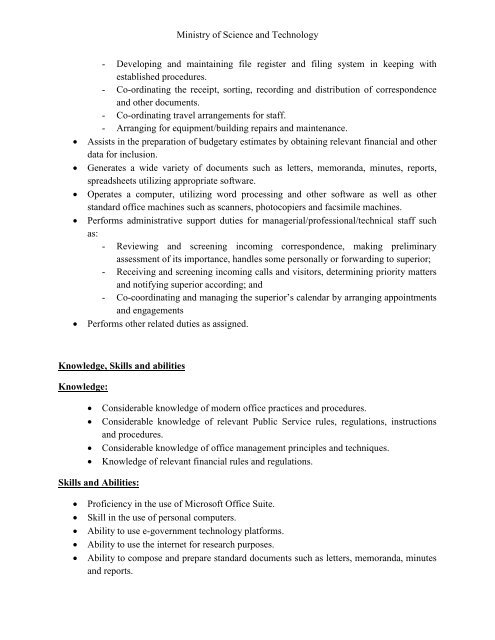Business Operations Assistant II The Job
