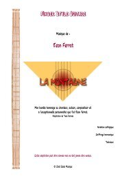 Jean Ferrat Finger Style Guitare - Chat Bada Musique