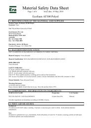 Material Safety Data Sheet - Era Polymers