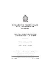 Sri Lanka Sustainable Energy Authority - Documents.gov.lk
