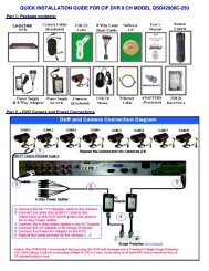 quick installation guide for cif dvr 8 ch model qsd42908c-250 - Q-See