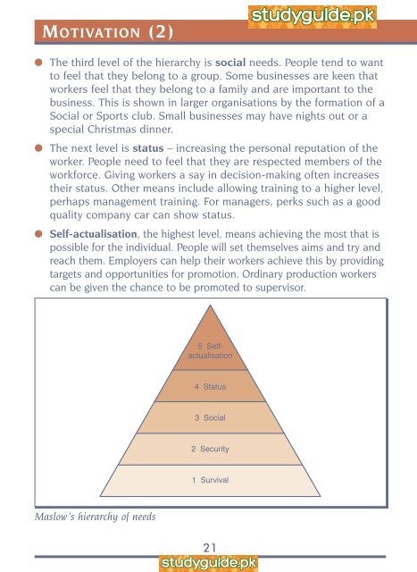 Business Studies Collins Revision Guide. - StudyGuide.PK