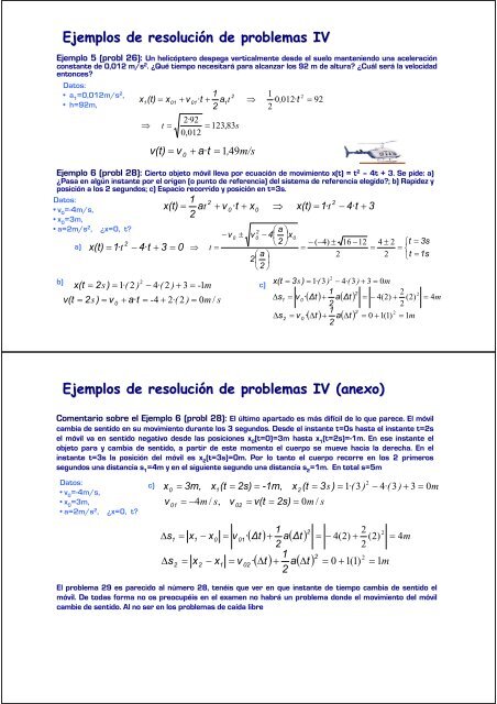 Ejemplos de resoluciÃ³n de problemas IV Ejemplos de resoluciÃ³n de ...