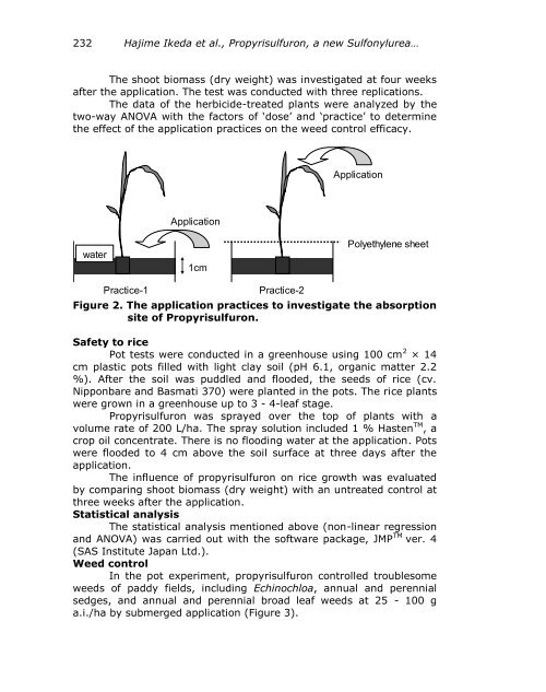 propyrisulfuron, a new sulfonylurea herbicide for rice - Wssp.org.pk