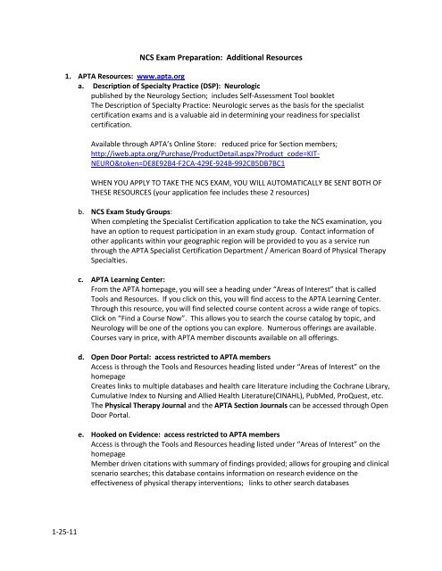 Ncs Exam Preparation Additional Resources Neurology Section