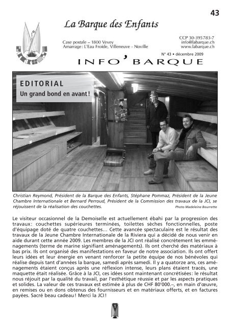 Info'Barque No 43 - La Barque des Enfants