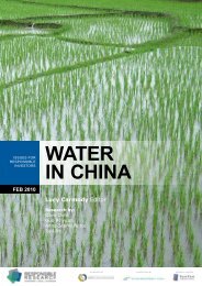 WATER IN CHINA - Civic Exchange