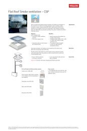 Technical information on CSP smoke vent system - Velux