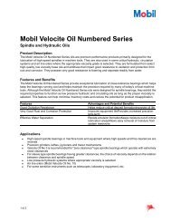 Mobil Velocite Oil Numbered Series - YEMLUB