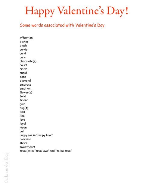 Boggle Valentine English - Enseignons.be