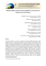 projeto pibid: um relato de experiência no instituto de educação do ...