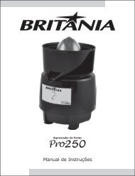 699 09 05 Rev2 UM Espremedor de Frutas PRO 250 ... - Britânia