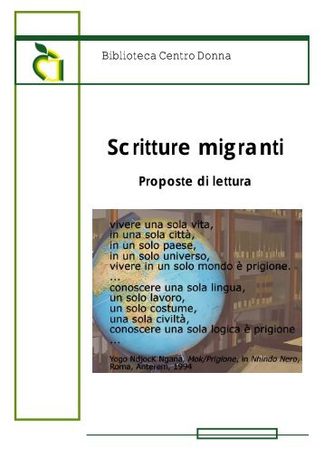 CD_Scritture migranti.pdf - SBU - Comune di Venezia