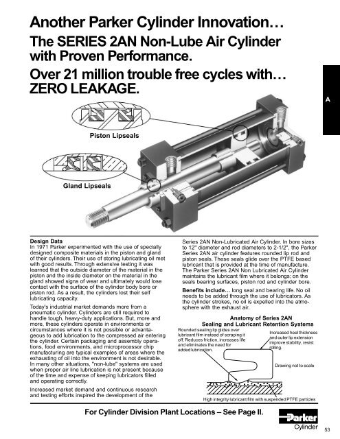 Parker Non-Lube Heavy Duty Air Cylinders ... - Wainbee Limited