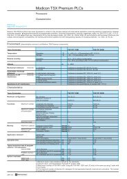 Te Modicon TSX Premium PLCs - Detector Cooling Section