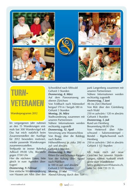 Adliswiler Turner vom Dezember 2011 - Turnverein Adliswil