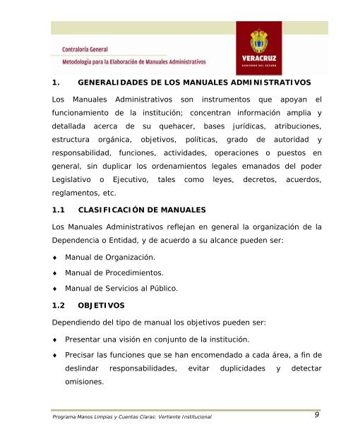 metodologÃ­a para la elaboraciÃ³n de manuales administrativos