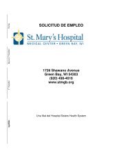 SOLICITUD DE EMPLEO - St. Mary's Hospital