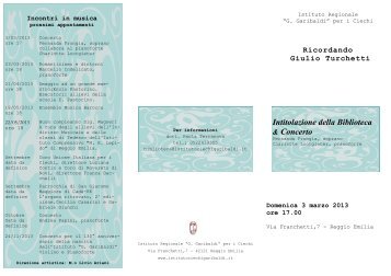 Concerto 03. 03.2013.pdf - Comune di Reggio Emilia