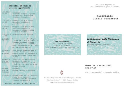 Concerto 03. 03.2013.pdf - Comune di Reggio Emilia