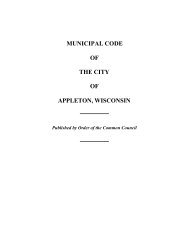 municipal code of the city of appleton, wisconsin - Wild Ones