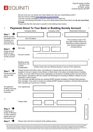 lloyds form debit direct mandate Society Bank to by Instruction to Building your pay or