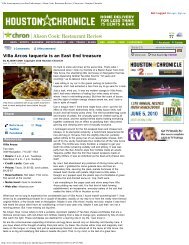 Alison Cook: Restaurant Review - Villa Arcos