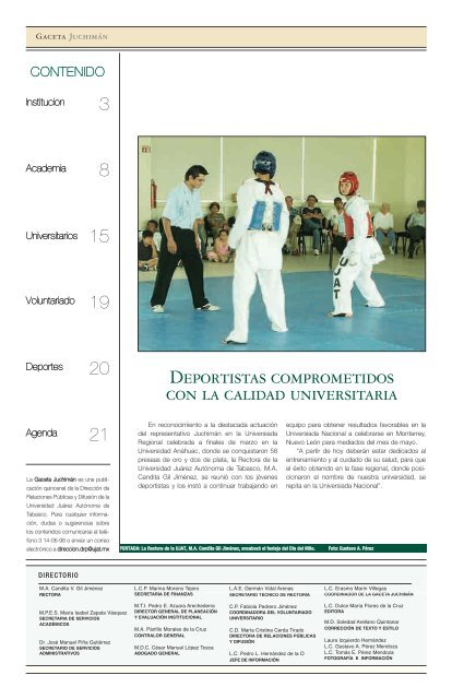 Lunes 30 de abril del 2007 - Publicaciones - Universidad JuÃ¡rez ...